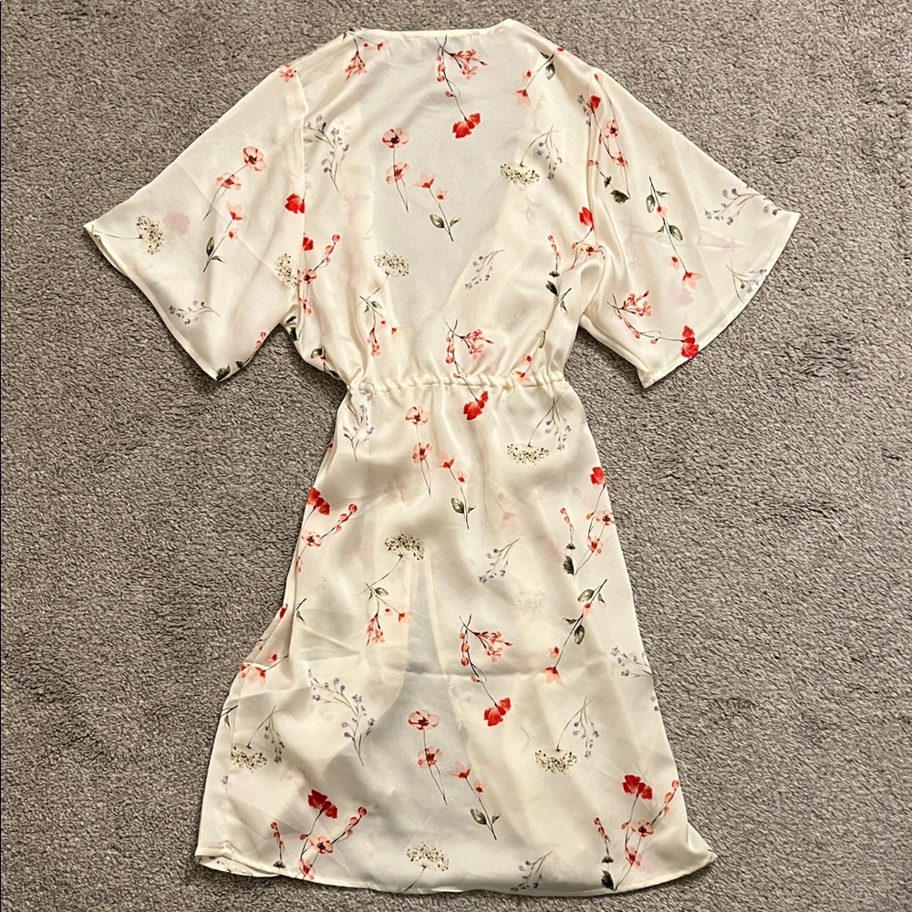 Floral Satin Robe - Picture 3 of 3